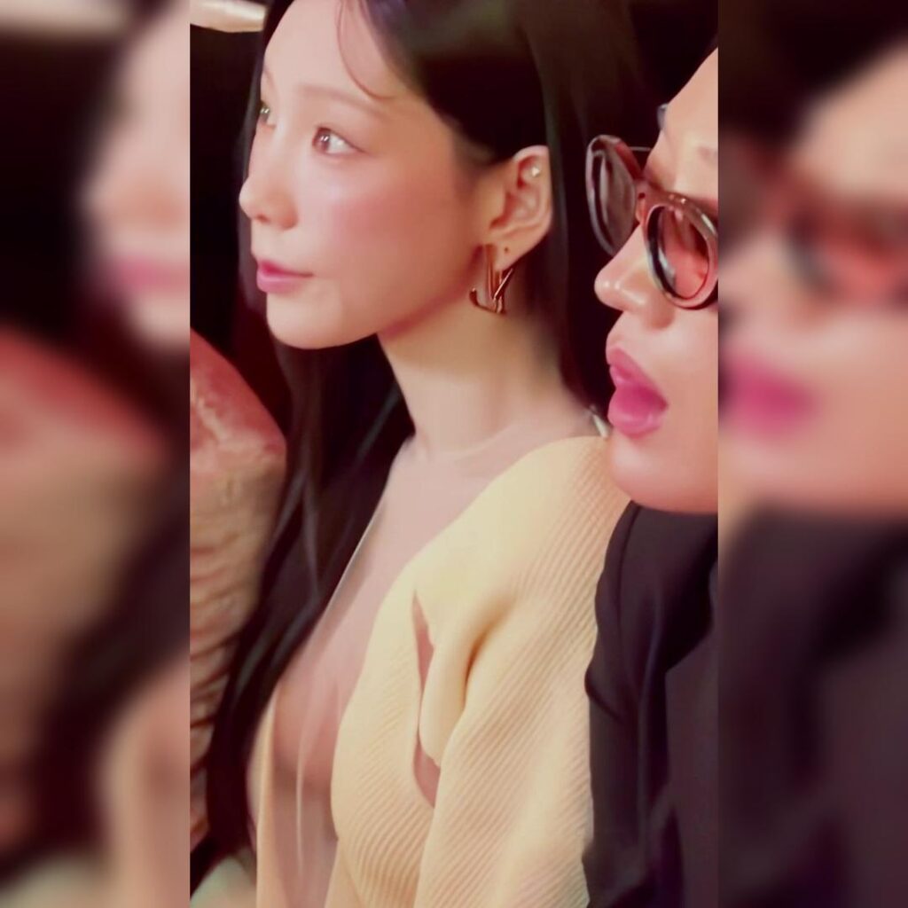 태연 ELLE 패션쇼 사이드붑 과감한 의상