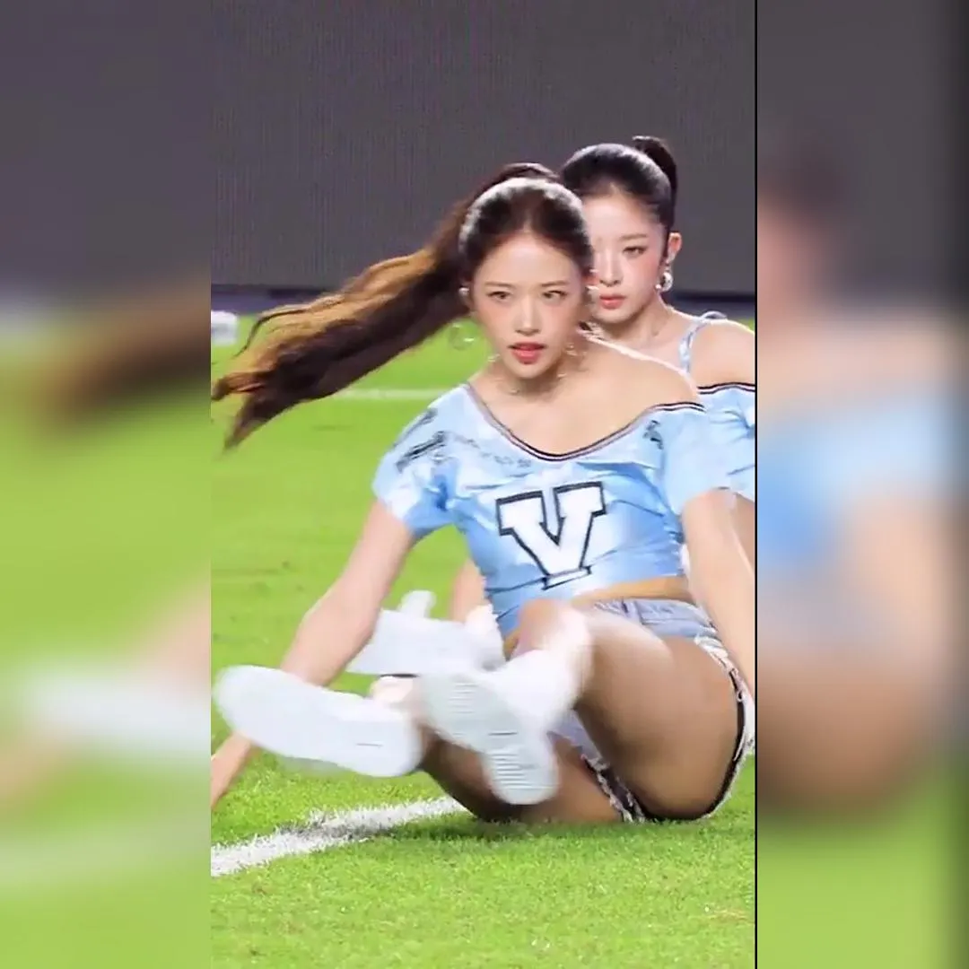 [IVE] 馬尾辮安宥真…健康美爆發的牛仔熱褲光滑大腿