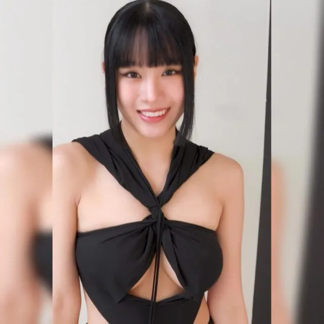 키오프 나띠 언더붑이 다보이는 레전드 검정 드레스