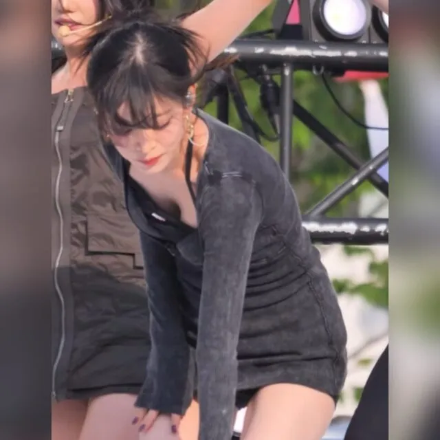 방심하고 숙이는 프로미스나인 이채영