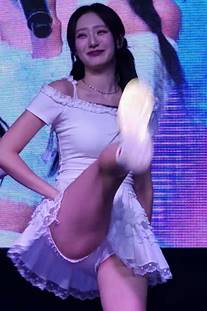 레이스 치마 하이키 휘서 움짤