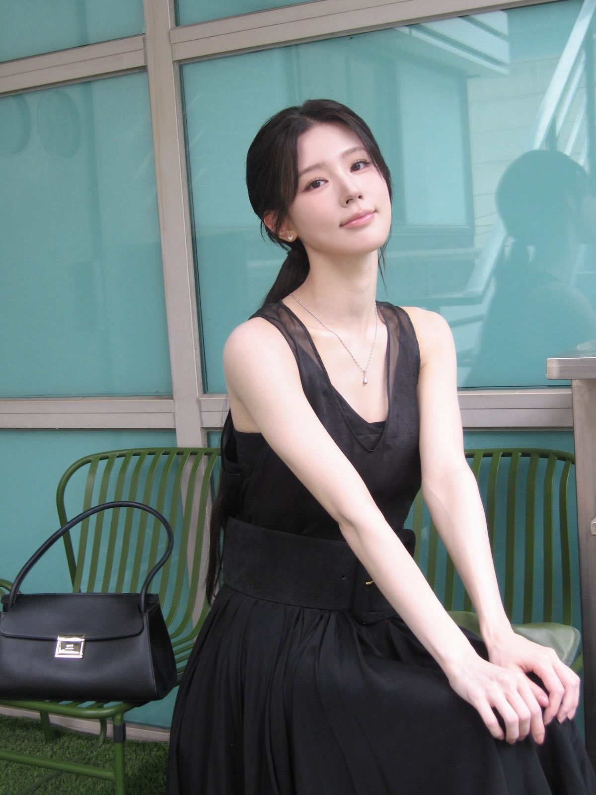 Pure Ponytail Miyeon Black Sleeveless Dress Armpit Pheromones