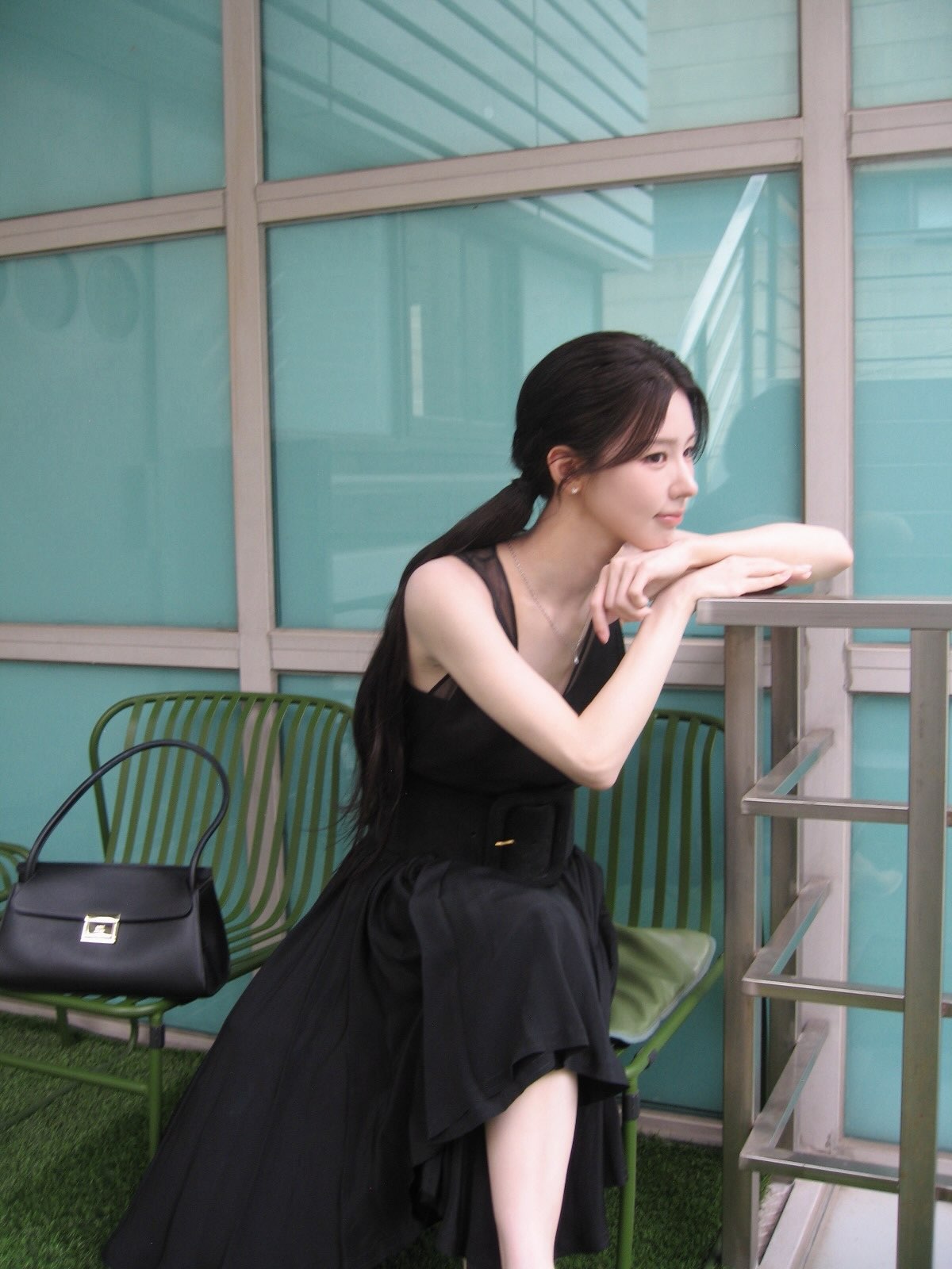 Pure Ponytail Miyeon Black Sleeveless Dress Armpit Pheromones