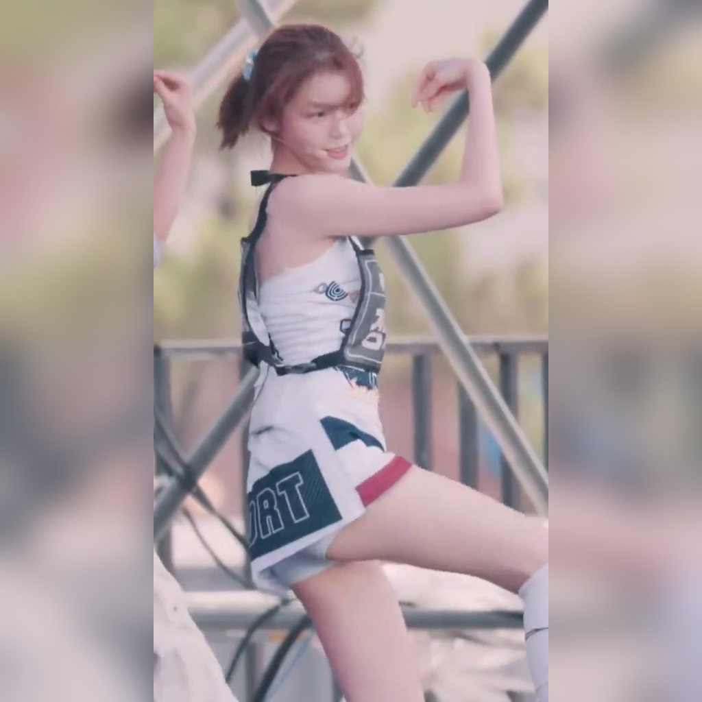 Izna Jungsevi Rehearsal Under-the-Clothes Missing Outfit Tight White Underpants Thighs