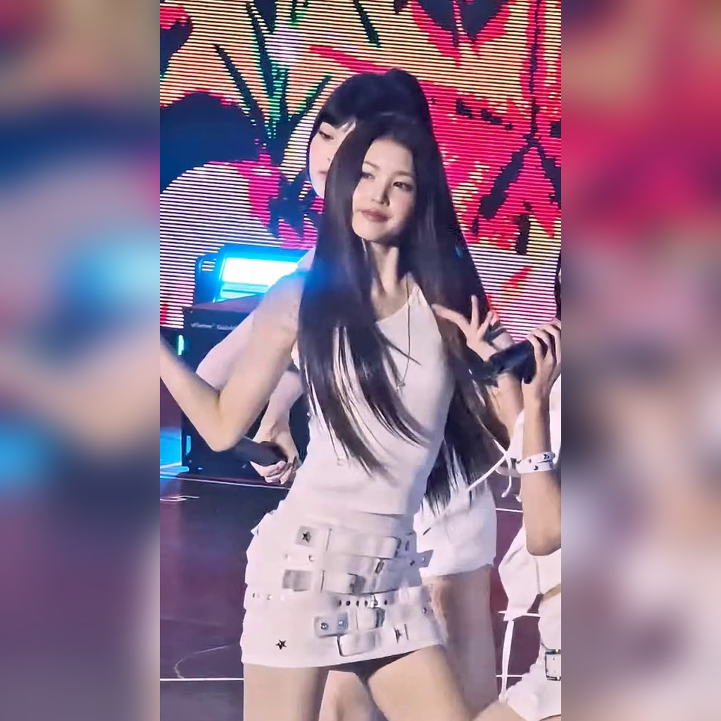 하츠투하츠 포니테일 이안 순백색 원피스 겨드랑이 꿀벅지