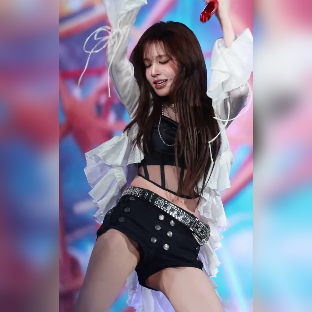 Lisa See-Through Black Lingerie Look with Yakkob Thigh Adductor Muscle Trembling in the Abdomen