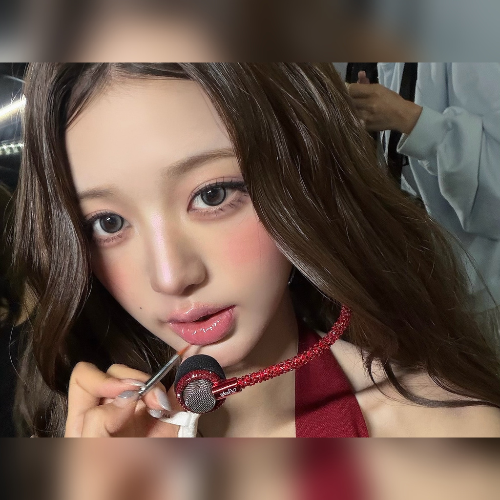 IVE 张元英 红色皮革束身衣 撩人胸部线条吸睛 – Instagram