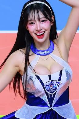 마음이 우수한 우수한 치어리더 움짤