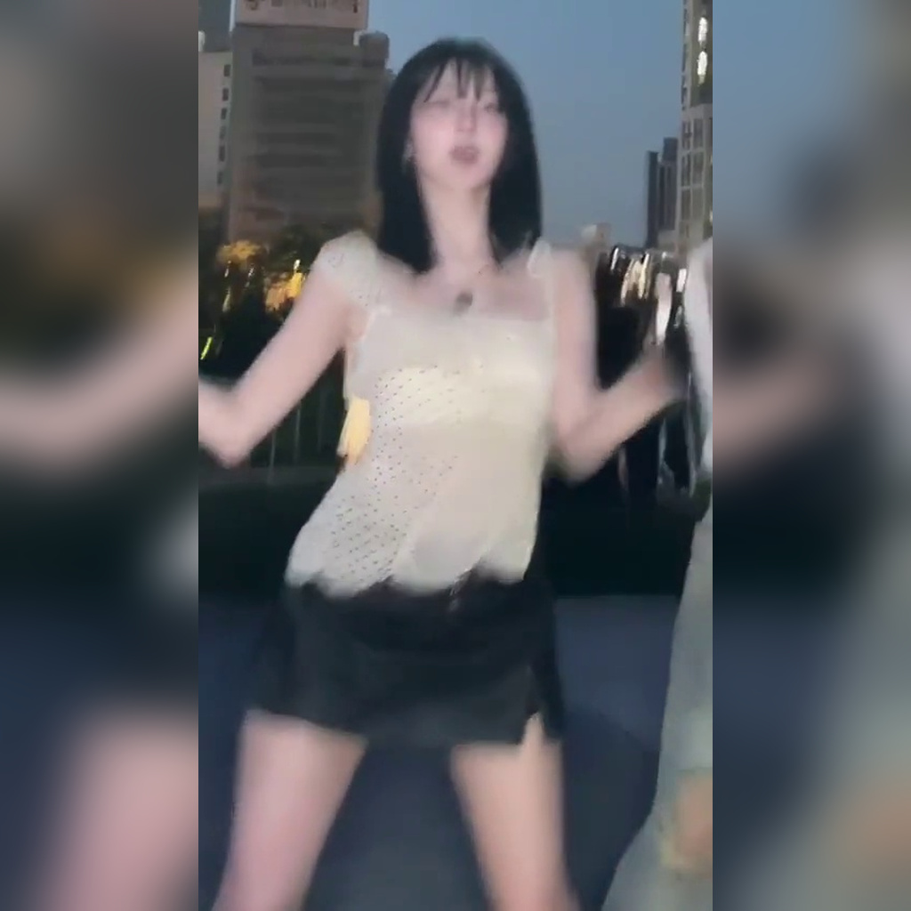 The Moving Like Pudding Sheer White Polka-Dot Dress of PNAs Baek Jihun Filming a Challenge