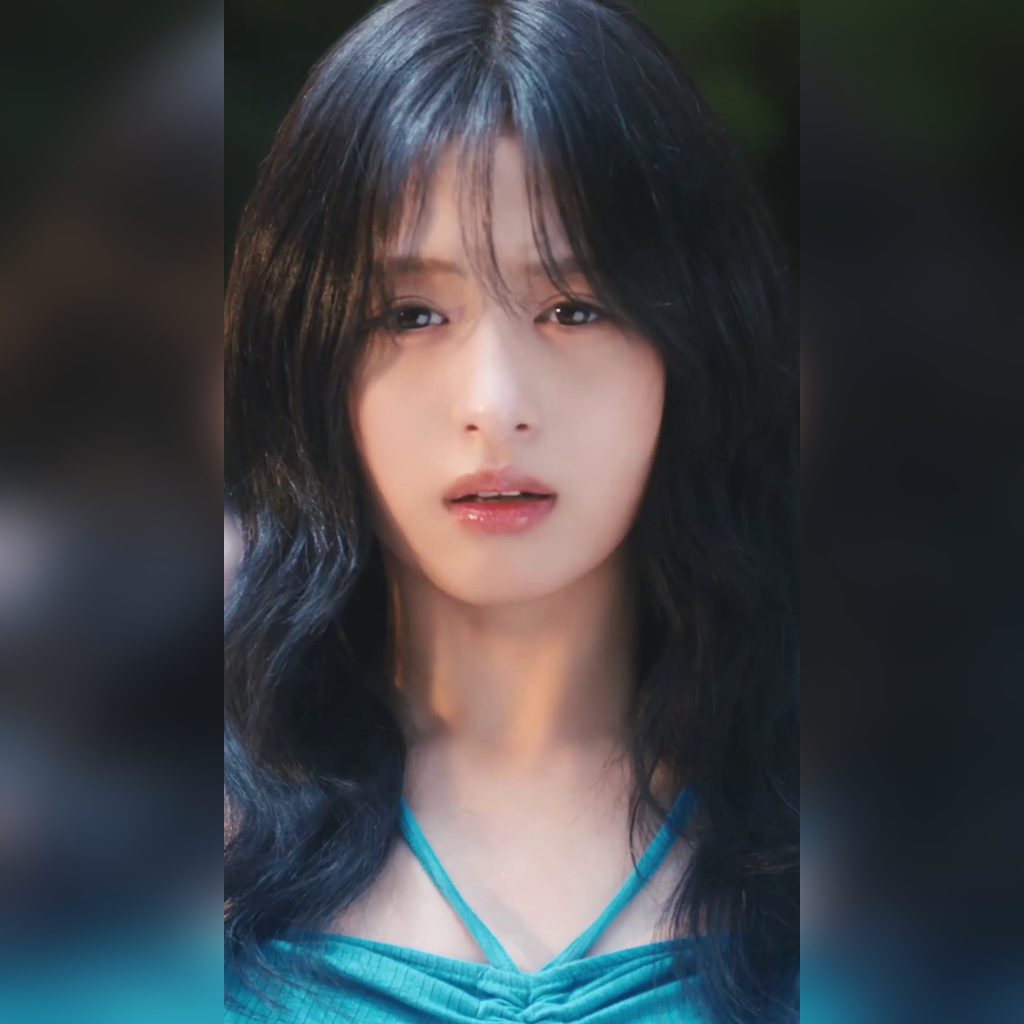 BE MＯN’s New Song: Ahyeon’s Cool Mint Green Halter-neck Outfit in the MV