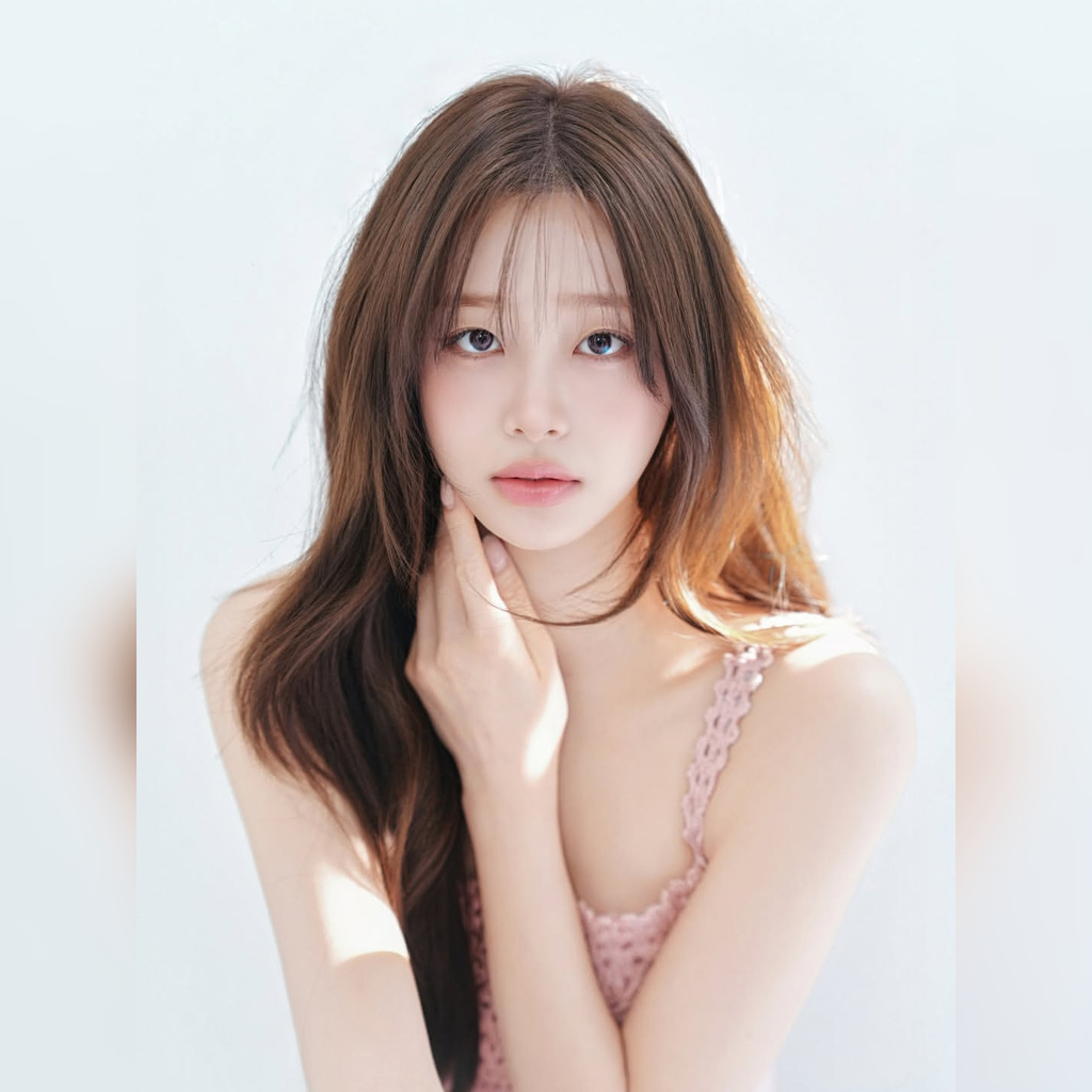 Chuu Looks Sexier These Days… Pink Knit Tank Top Armpit Pheromones