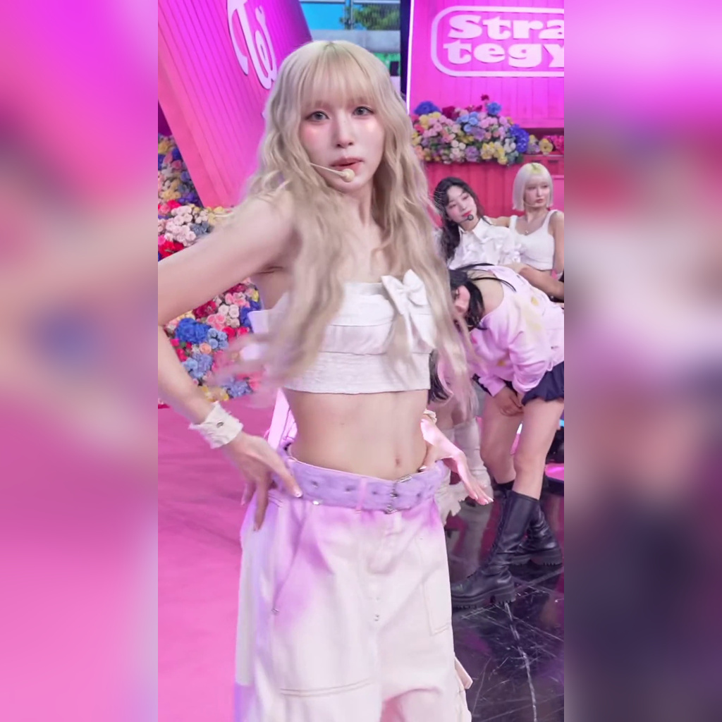 TWICE Sana, Momo, and Mina Show Off Curvy Abdominals and Revealing Thighs with a Teasing Bellybutton