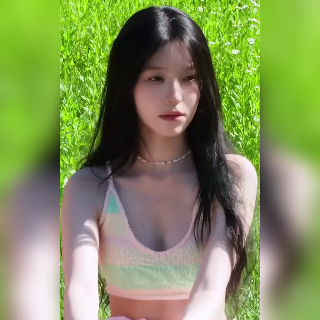 백지헌 자켓 촬영 비하인드 무지개 브라탑 몽실한 가슴골 야꼽
