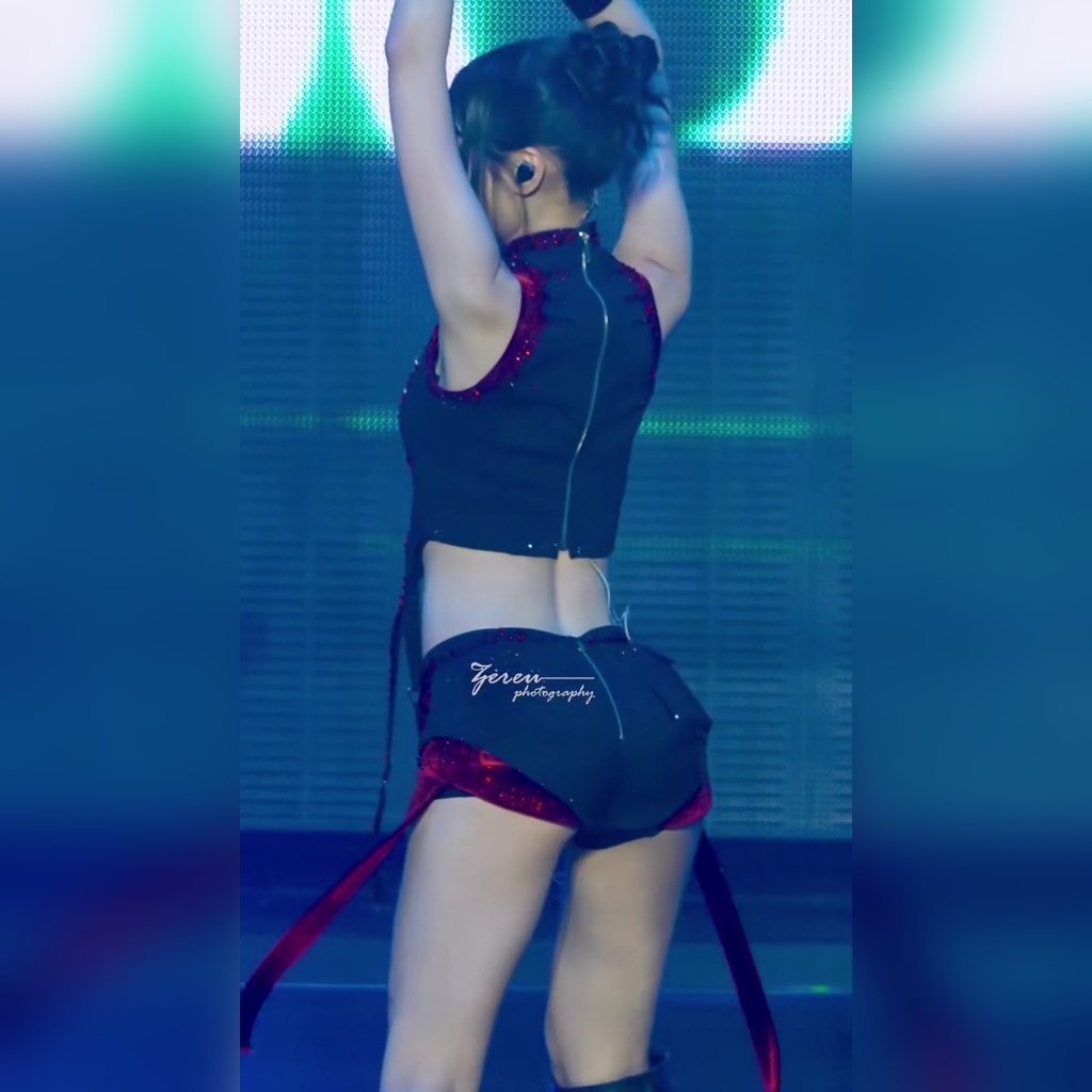 반짝이 빨검 란제리룩 김채원 야꼽 + 매끈한 허벅지 엉밑살 #3